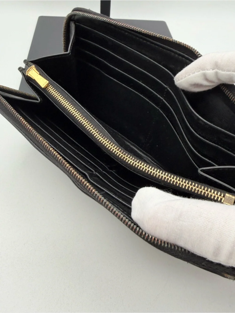 Celine Monogram Zip Around Wallet